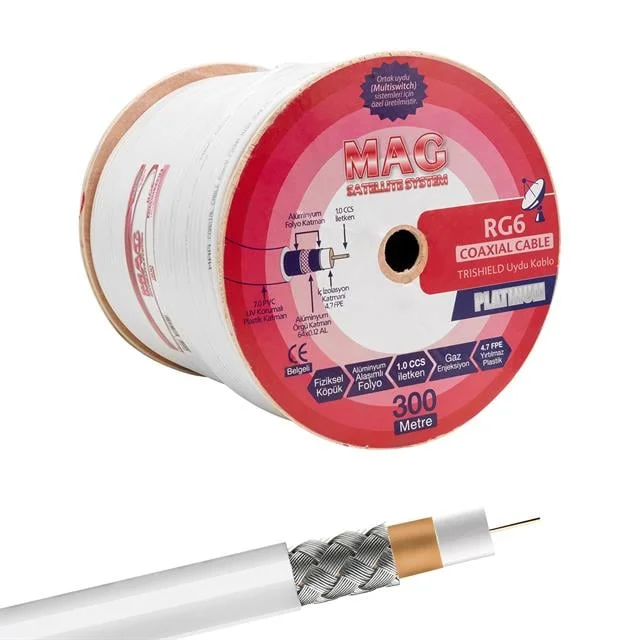 Mag Platinum Trishield 300 Metre Anten Kablosu görsel 4