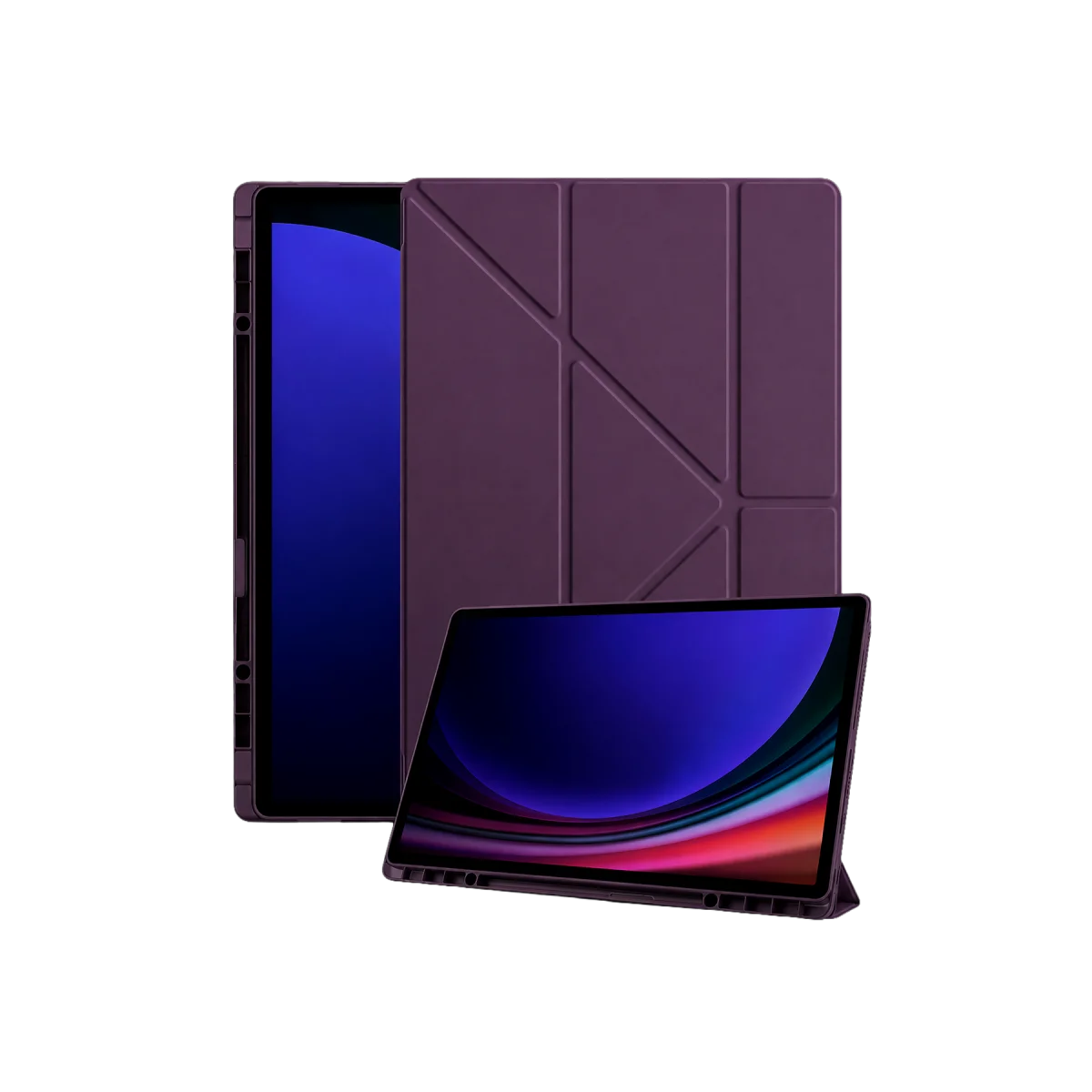 Samsung Galaxy X930 Tab S11 Ultra 14.6 Kalemlikli Mars Tablet Kılıfı - Mürdüm