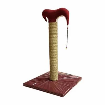 İnce Kedi Tırmalama Tahtası 50 Cm Bordo