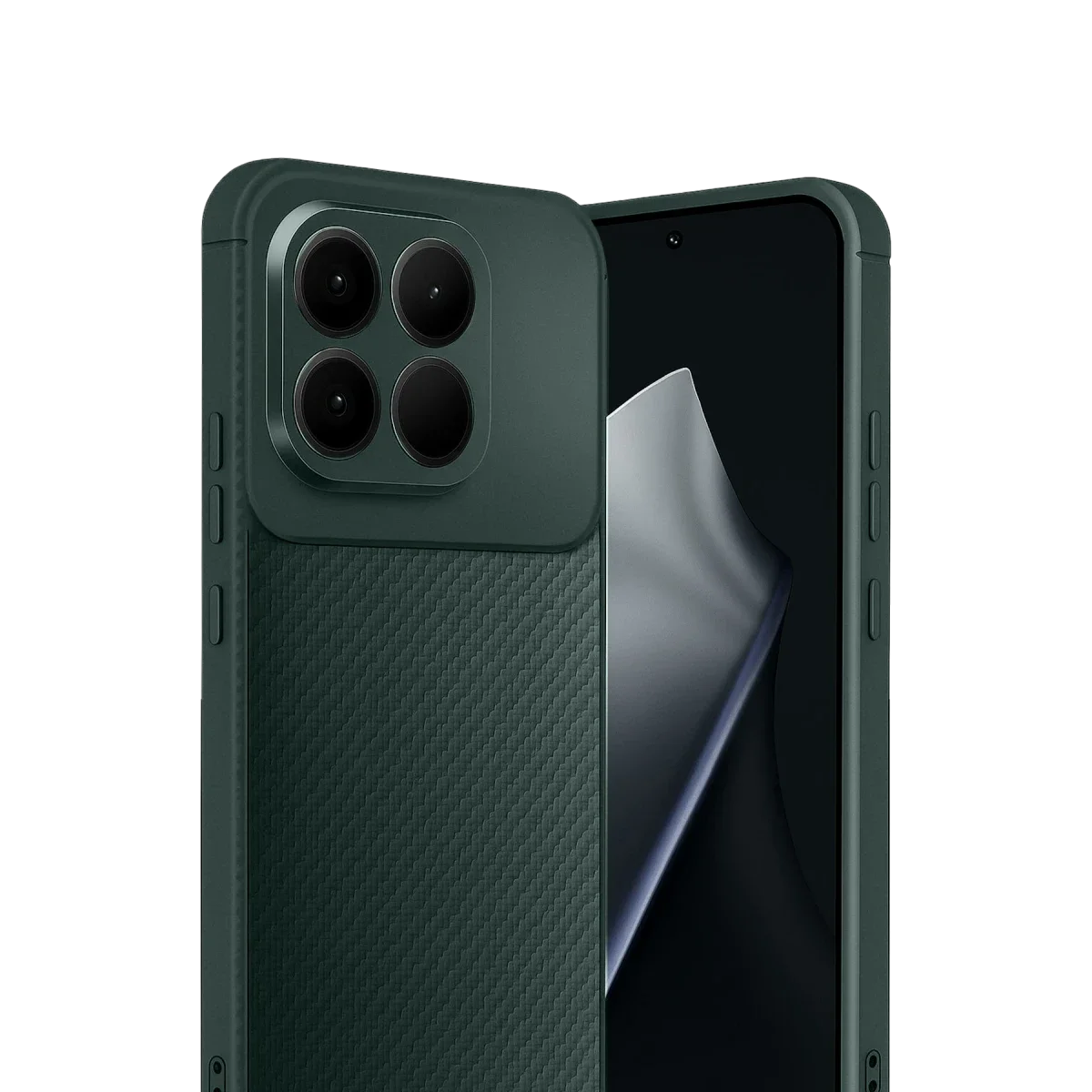 Xiaomi Mi 15T Auto Focus Karbon Kapak - Koyu Yeşil görsel 2