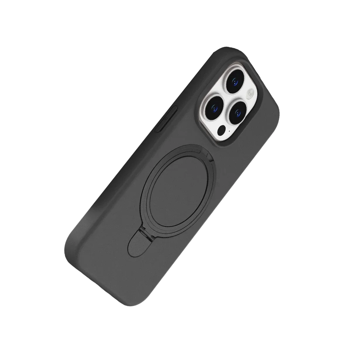 Apple iPhone 15 Pro Max Regal Magsafe Standlı Kapak - Titan Gri görsel 3