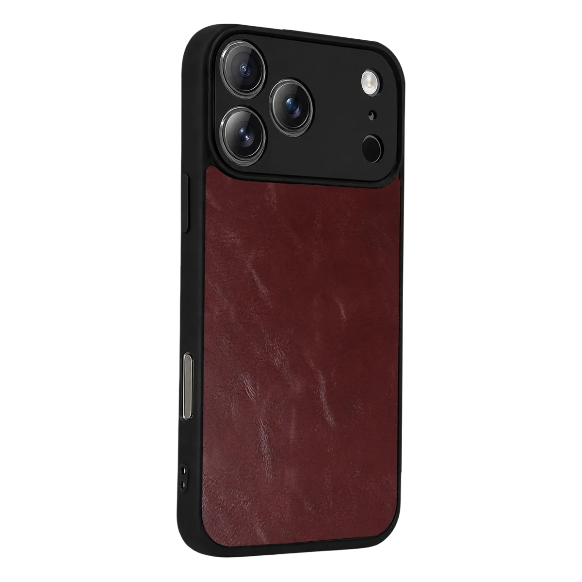Apple İphone 17 Pro Aras Deri Kapak - Bordo görsel 3