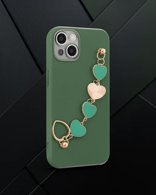 Apple İphone 14 Kılıf Esila Silikon - Su Yeşili