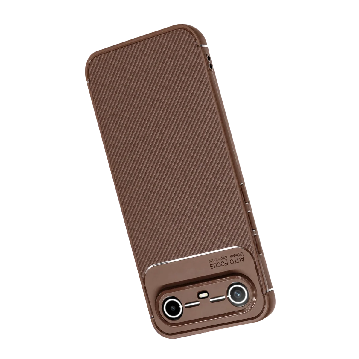 Tecno Spark Slim 5g Auto Focus Karbon Kapak - Kahverengi görsel 4