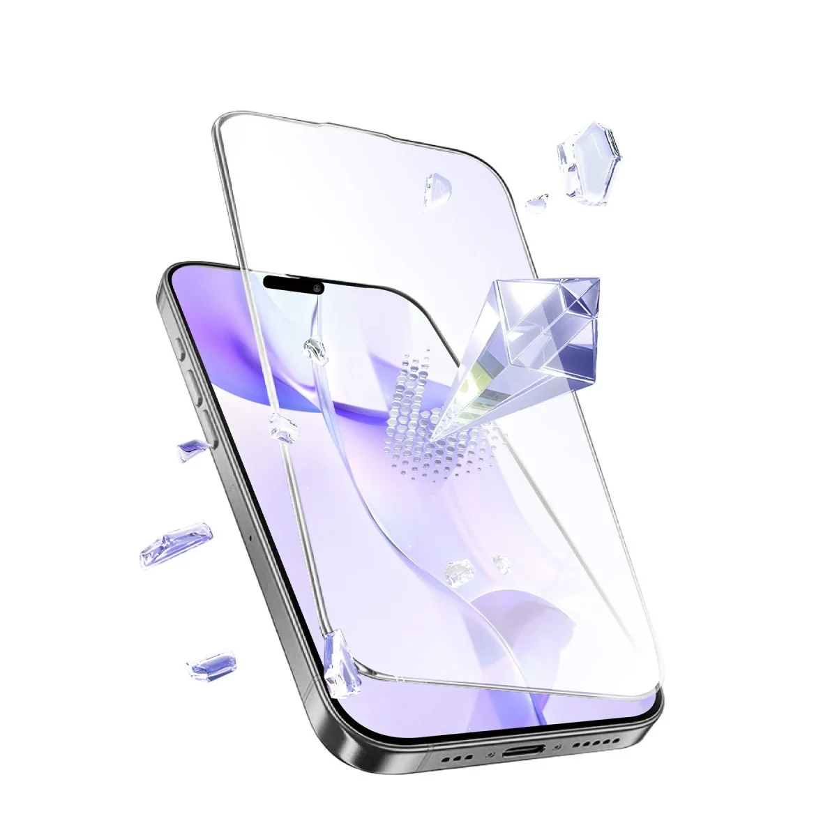 Apple İphone 16 Bilvis 5in1 3d Magic Cam Ekran Koruyucu - Siyah görsel 5