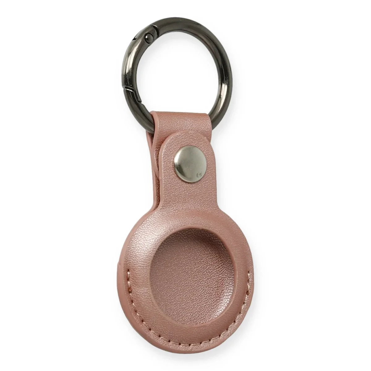 Airtag Anahtarlık Deri Kılıf - Rose Gold görsel 3