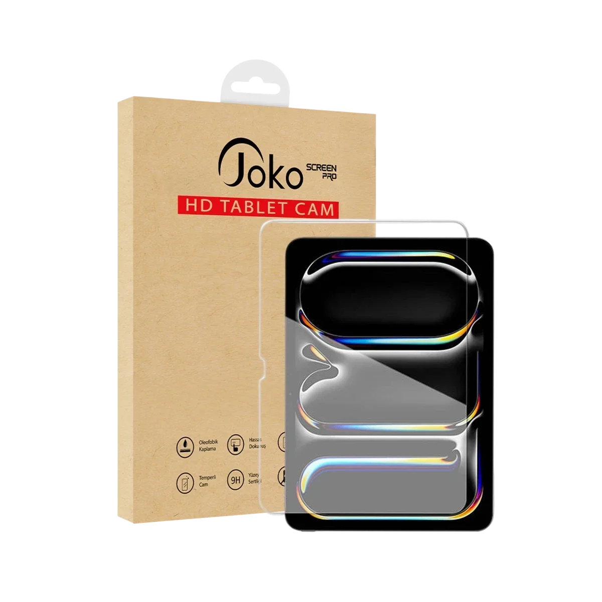 Joko Apple iPad 10.2 (7.nesil) HD Tablet Cam Ekran Koruyucu - Şeffaf görsel 3
