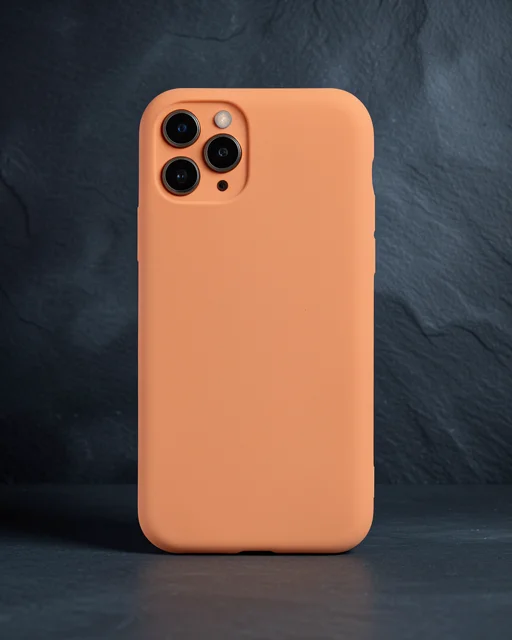 Apple İphone 11 Pro Kılıf Nano İçi Kadife Silikon - Mat Turuncu