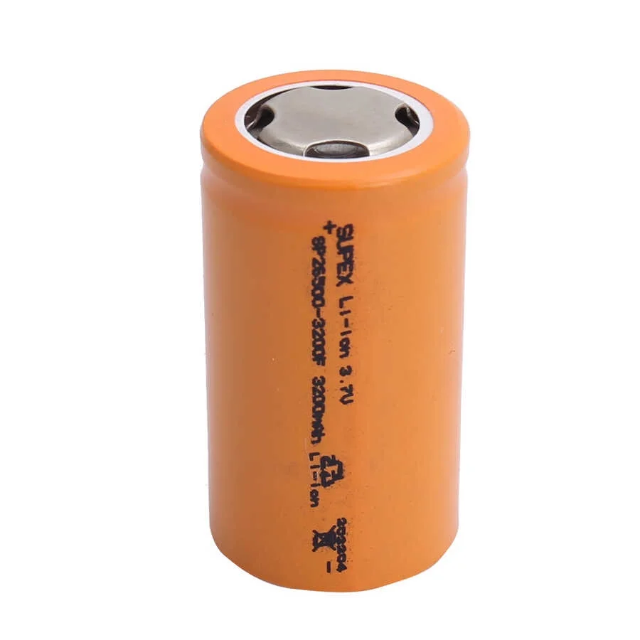 SP26500-3200F 3.7V 26650 Model 3200mAh Li-İon Düz Kafa Pil