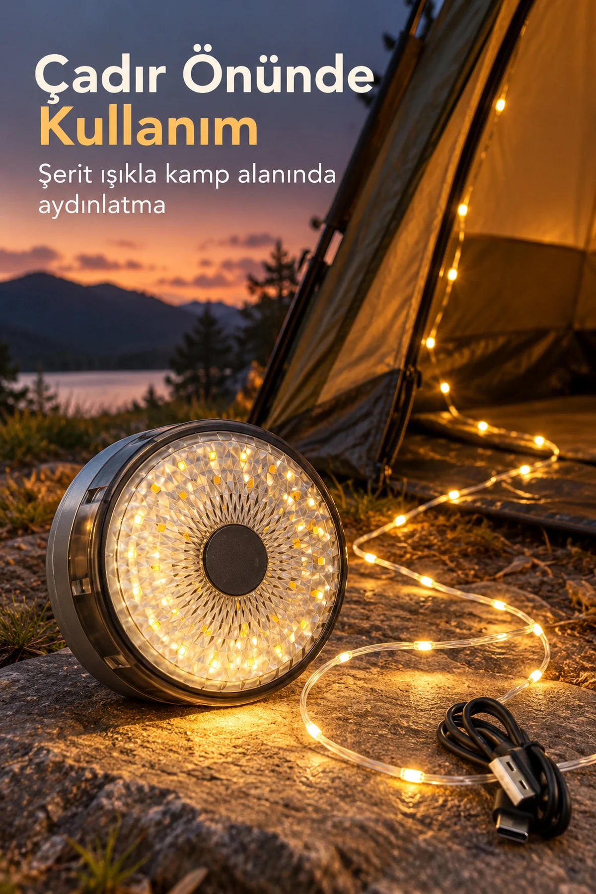 Çok Modlu Kamp Aydınlatması ve LED Şerit Işık