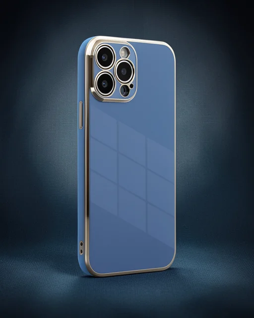 Apple İphone 13 Pro Max Kılıf Volet Silikon - Mavi