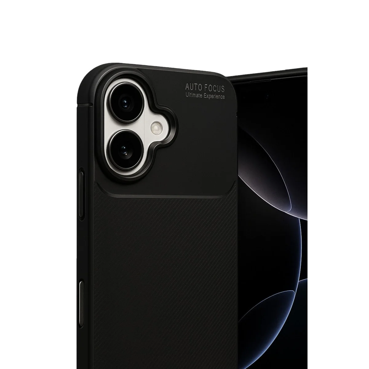 Apple İphone 17 Auto Focus Karbon Kapak - Siyah görsel 3