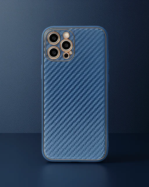 Apple İphone 12 Pro Kılıf Coco Karbon Silikon - Mavi