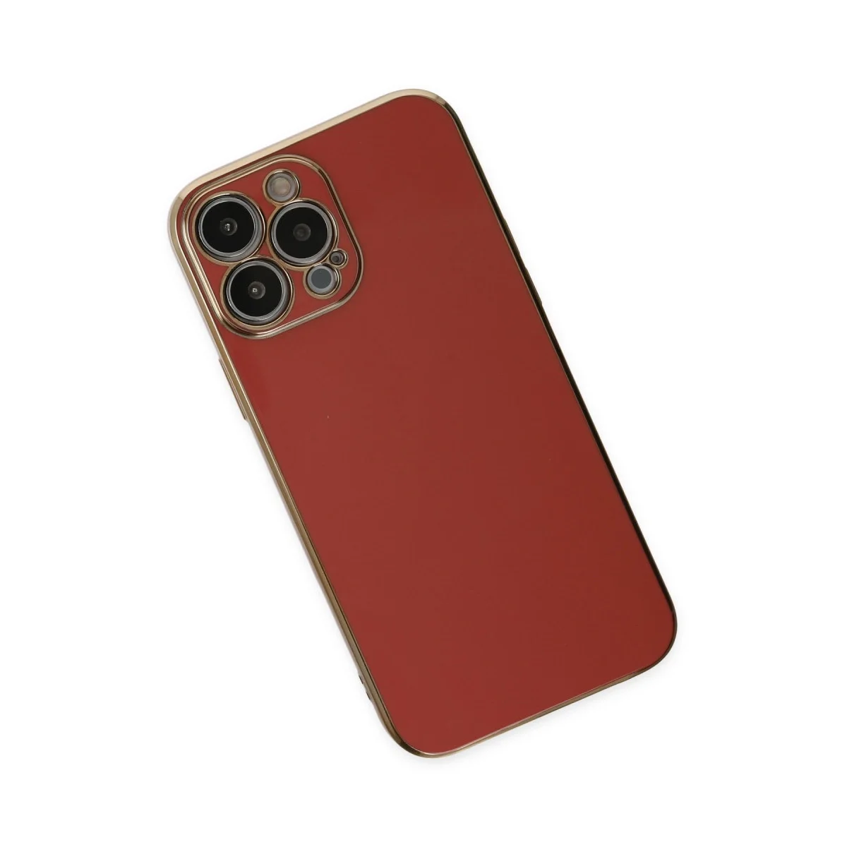 Apple İphone 14 Pro Max Kılıf Volet Silikon - Kırmızı görsel 3