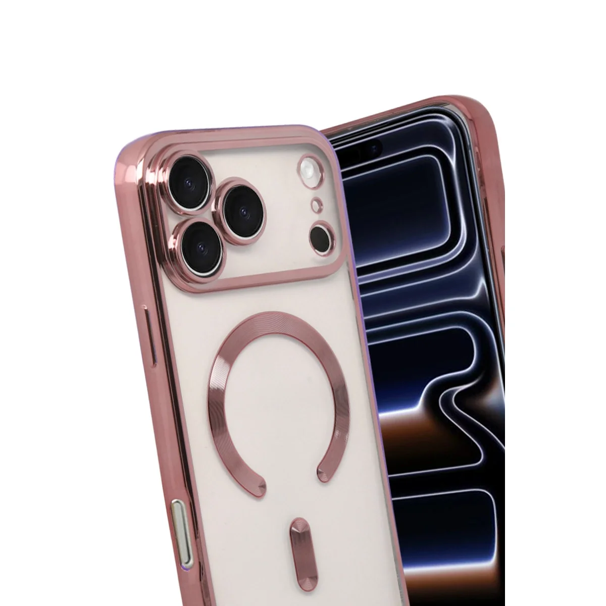 Apple İphone 17 Pro Max Kross Magneticsafe Kapak - Rose görsel 3