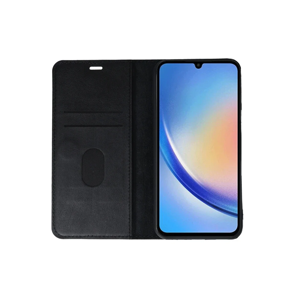 Samsung Galaxy A24 4G Kılıf Trend S Plus Kapaklı Kılıf - Siyah görsel 4