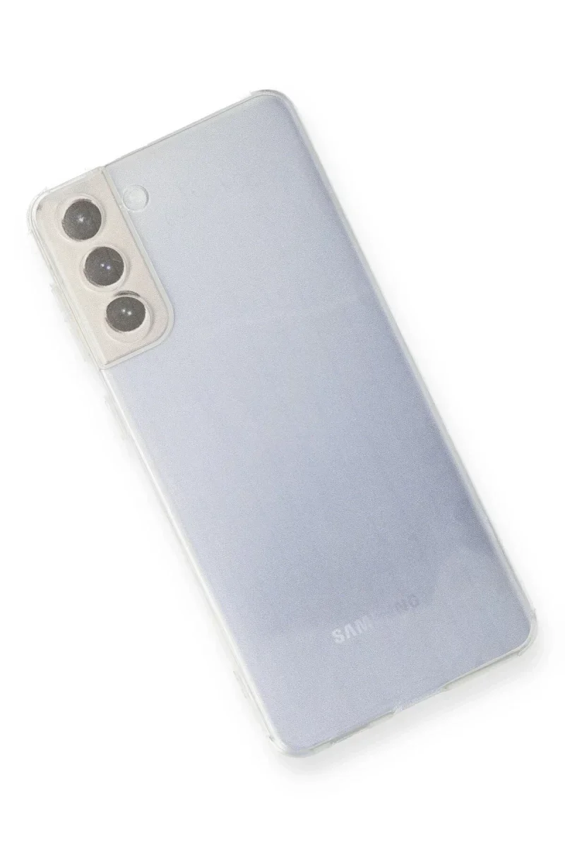 Samsung Galaxy S21 FE Kılıf Lüx Şeffaf Silikon görsel 2