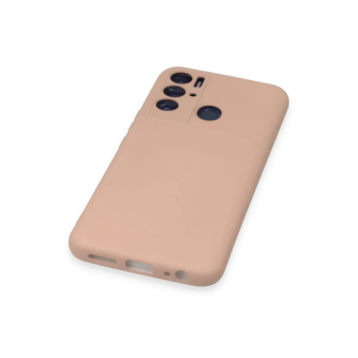 Tecno Pova Neo Kılıf Nano İçi Kadife Silikon - Pudra görsel 5