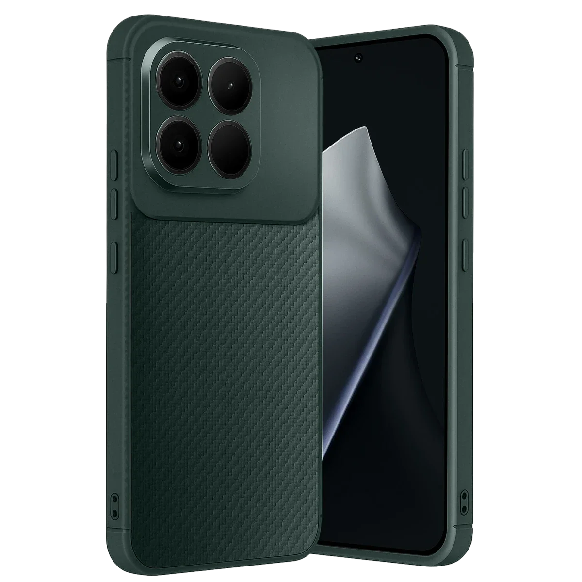 Xiaomi Mi 15T Auto Focus Karbon Kapak - Koyu Yeşil