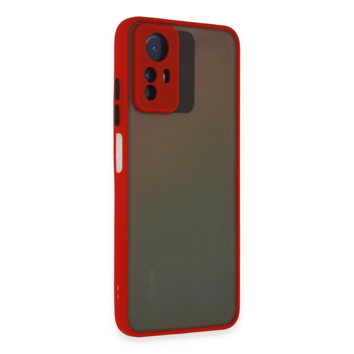 Xiaomi Redmi Note 12s Kılıf Montreal Silikon Kapak - Kırmızı görsel 2