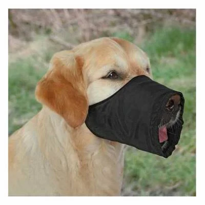 Köpek Ağızlığı Siyah 20 Cm S-M