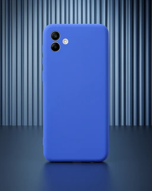 Samsung Galaxy A04 Kılıf First Silikon - Mavi