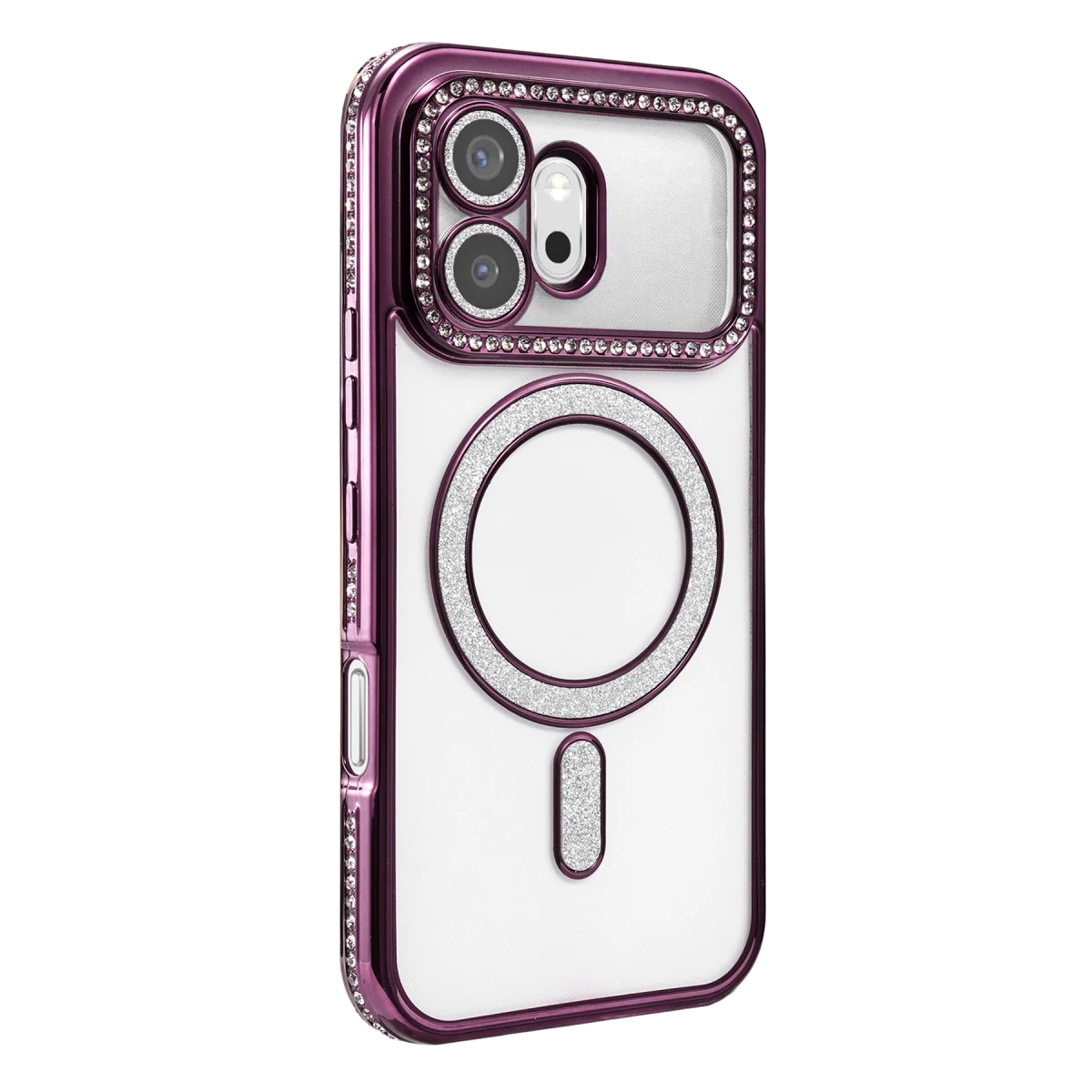 Huawei Honor 600 Joke Simli Magneticsafe Kılıf - Derin Mor görsel 2