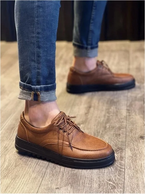 Erkek Ayakkabı Ayakkabı Bağcıklı Resmi Klasik Cilt Casual Dengeli