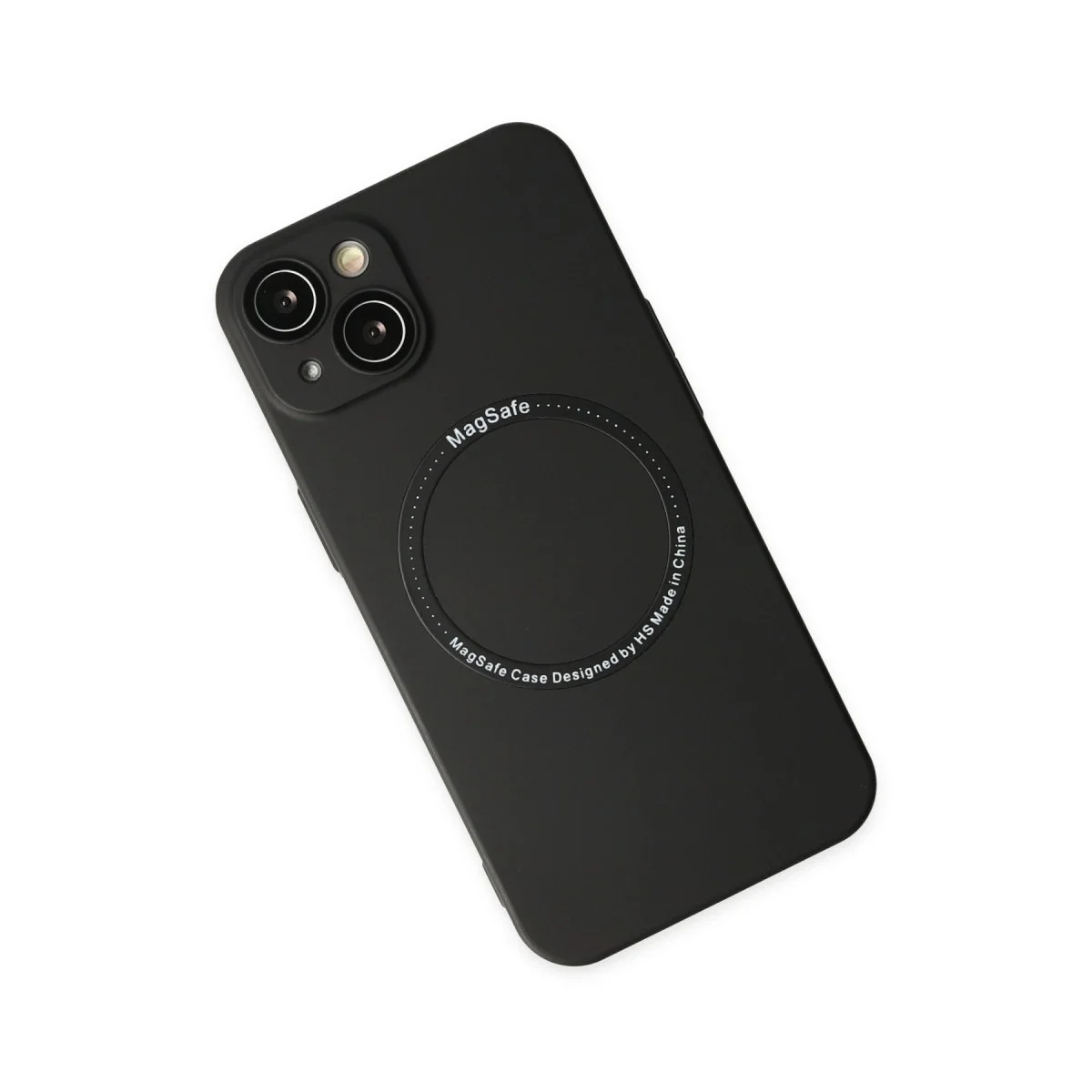 Apple İphone 14 Plus Kılıf Jack Magneticsafe Lens Silikon - Siyah görsel 3