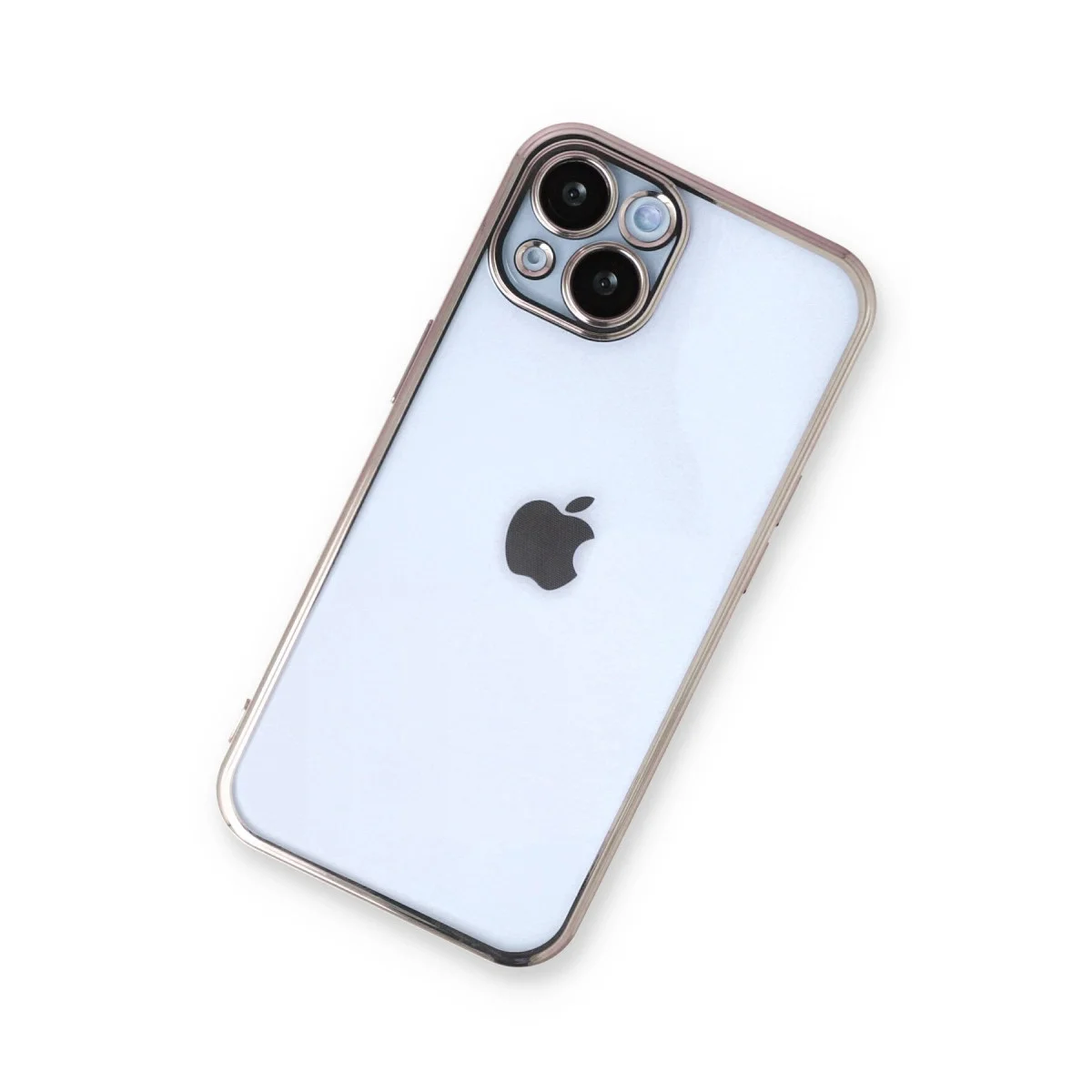 Apple İphone 13 Kılıf Razer Lensli Silikon - Gold görsel 3