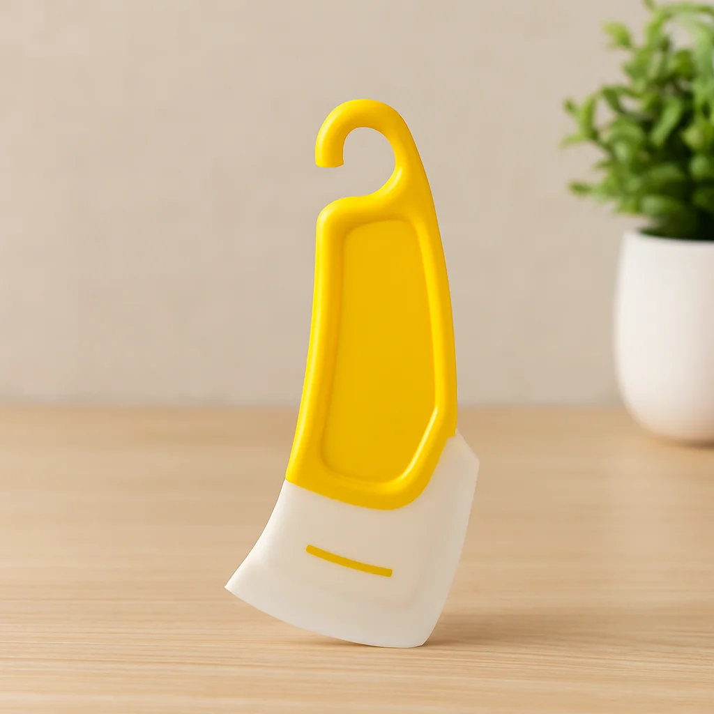 ni Silikon Spatula - Yağ ve Leke Kazıyıcı (Plastik Saplı)