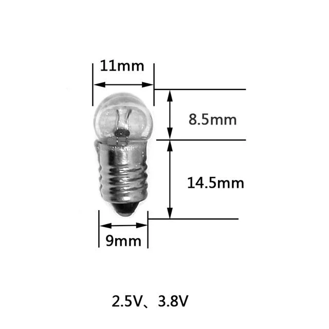 PM-4818 ni Fener Ampulü 1.5V Vidalı Duy E10 50’li Paket görsel 2