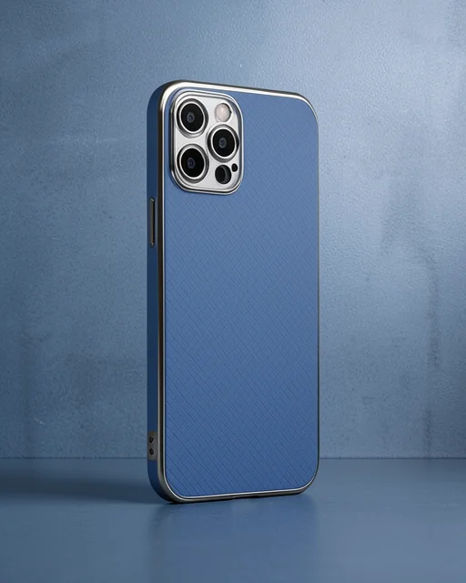 Apple İphone 12 Pro Max Kılıf Volet Silikon - Mavi