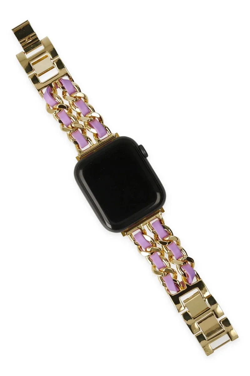 Watch 22mm KR405 Metal Bakla Kordon - Lila