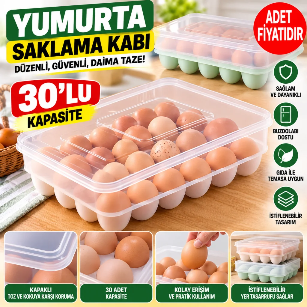 30lu Yumurta Saklama Kabı