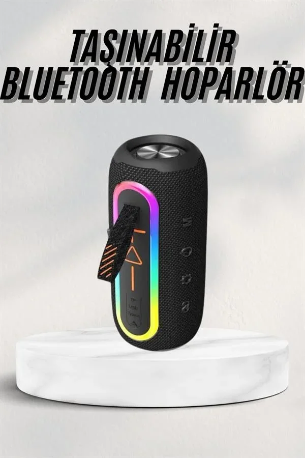 Kablosuz Bluetooth Hoparlör Taşınabilir Çoklu Bağlantılı Özelliği görsel 2