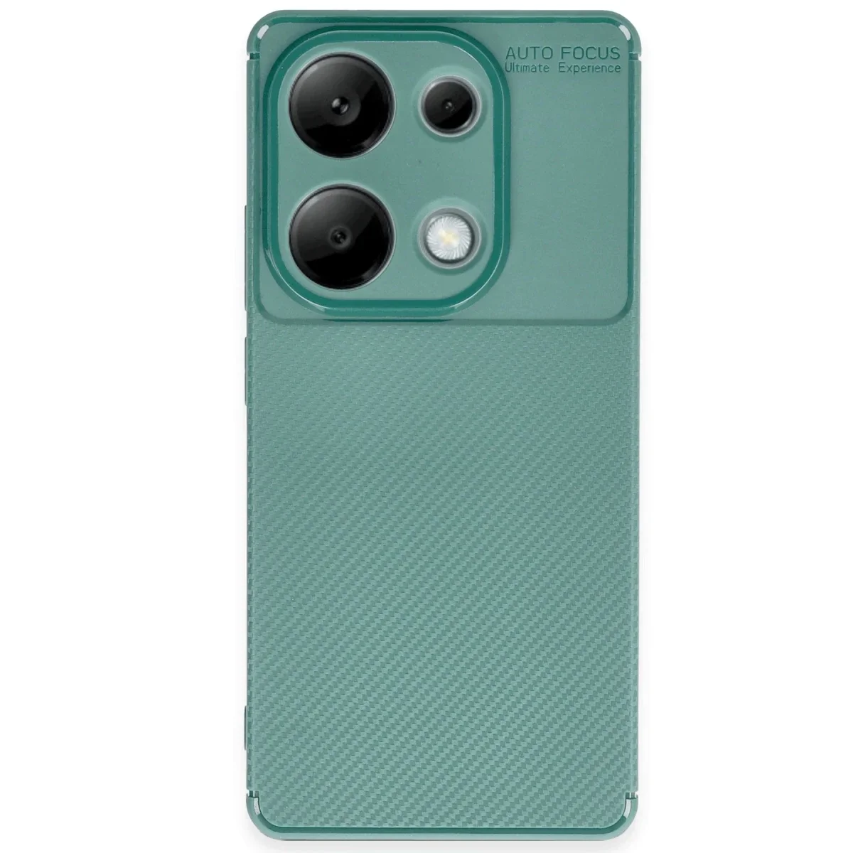 Xiaomi Redmi Note 13 Pro 4G Kılıf Auto Focus Karbon Kapak - Koyu Yeşil görsel 4