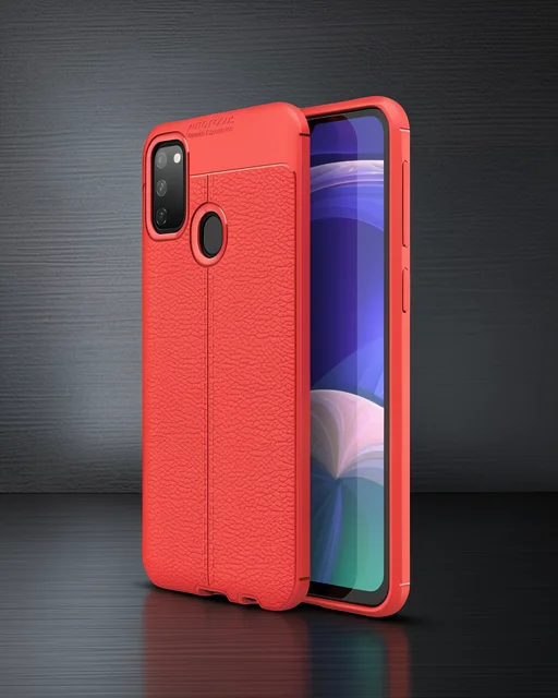Samsung Galaxy M30s Kılıf Auto Focus Kapak - Kırmızı