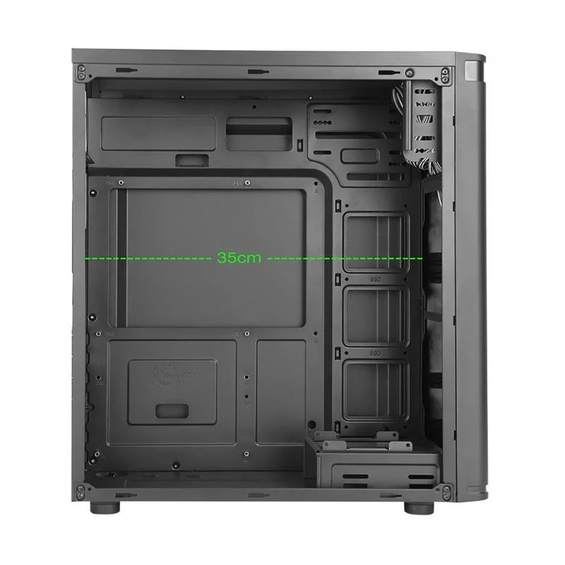 FC-2910B 300W 1X120MM Fan Usb 2.0 Midi Tower Siyah Kasa görsel 2