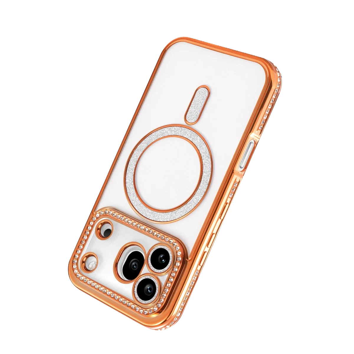 Huawei Honor 600 Pro Joke Simli Magneticsafe Kılıf - Turuncu görsel 3