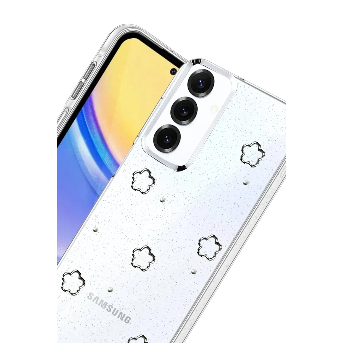 Samsung Galaxy S25 Plus Fiyonk Desenli Kapak - Desen 2 görsel 3