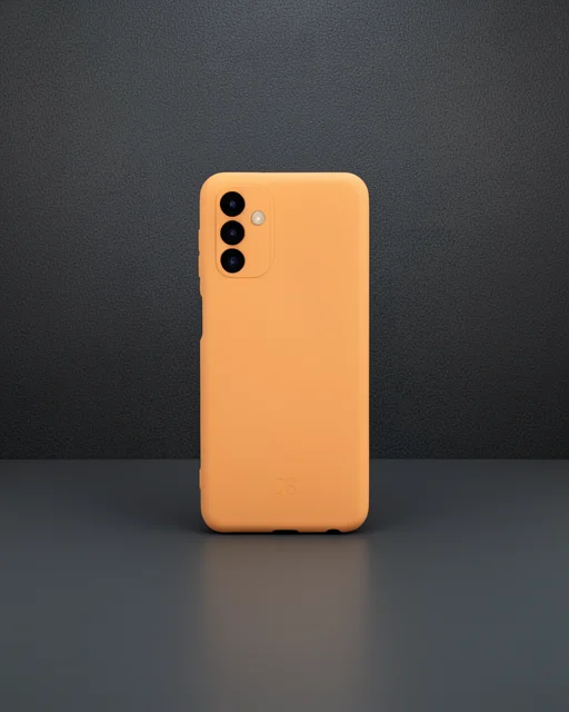 Samsung Galaxy A14 4g Kılıf Nano İçi Kadife Silikon - Turuncu