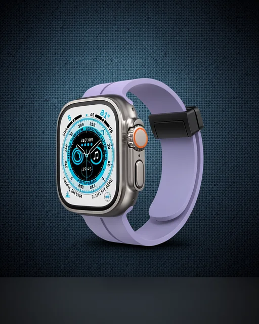 Apple Watch 38mm Kr412 Elegance Stylısh Kordon (saat Değildir) - Lila