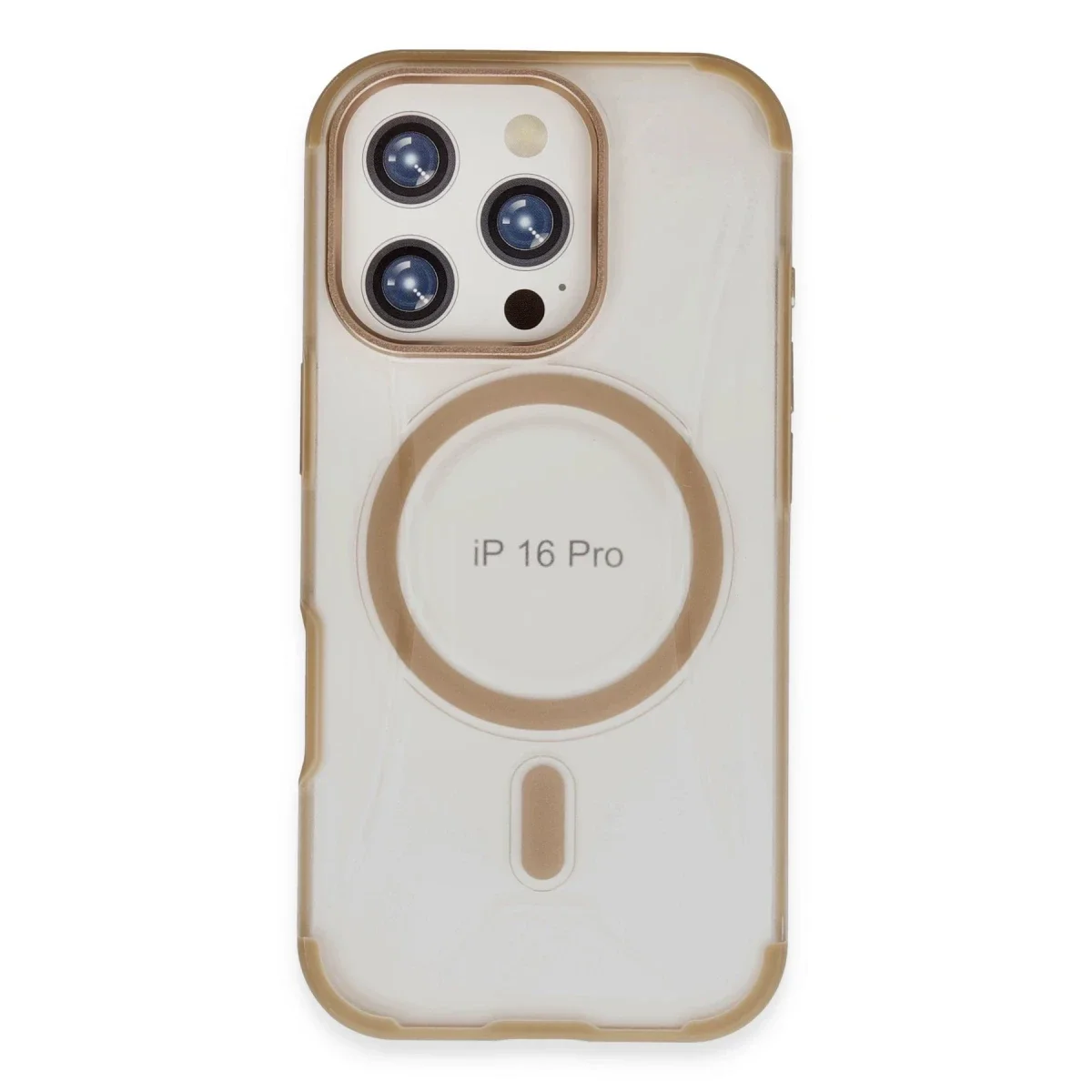 Joko Apple iPhone 16 Pro Max Hilton Magsafe Kapak - Gold görsel 3