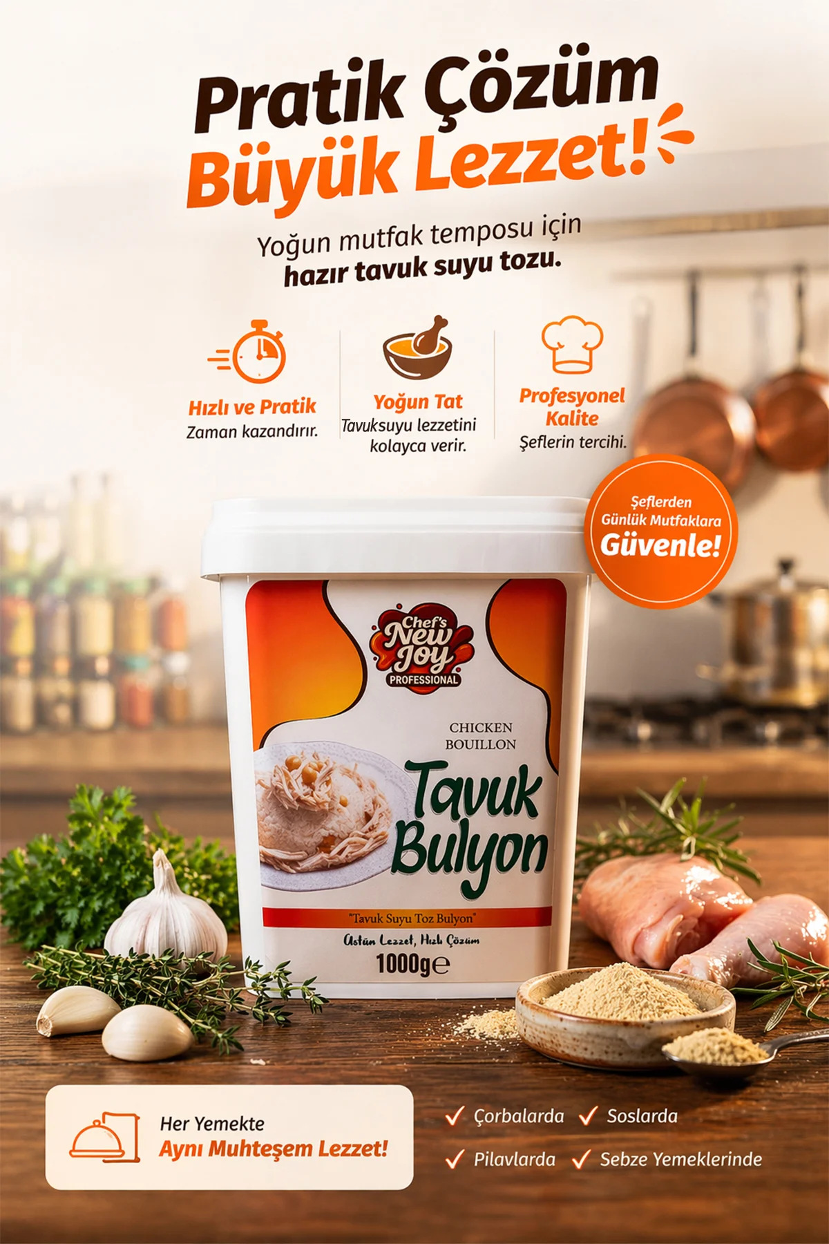 Tavuk Bulyon 1000 G x 8 Adet - 1 Koli (Koli Bazlı Avantaj Paketi) görsel 4