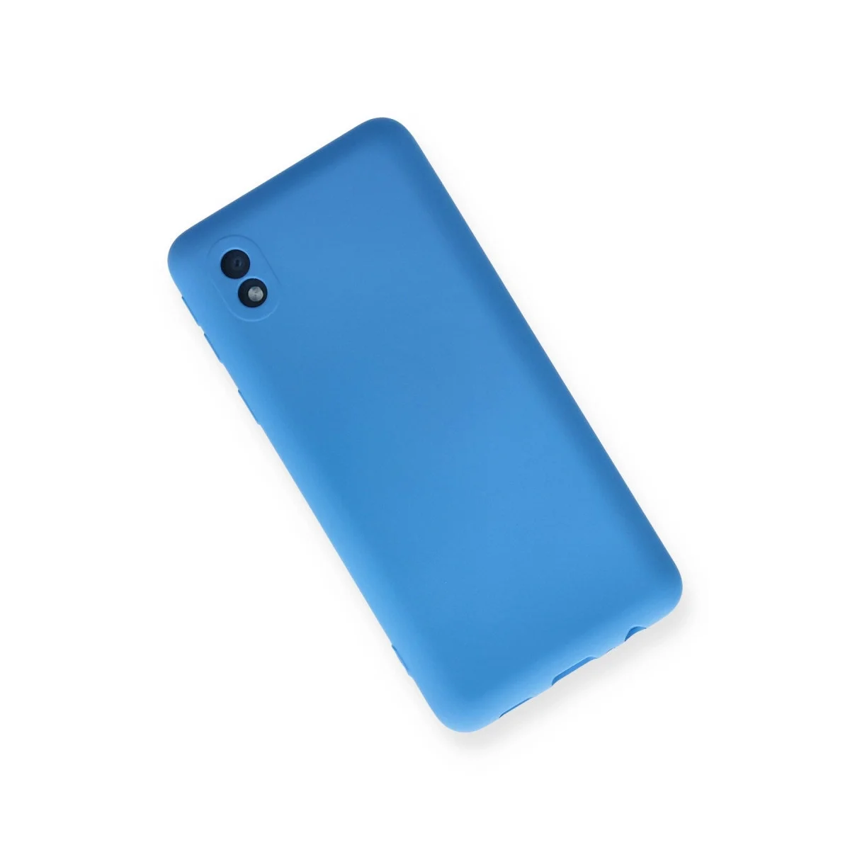 Samsung Galaxy A01 Core Kılıf Nano İçi Kadife Silikon - Mavi görsel 3