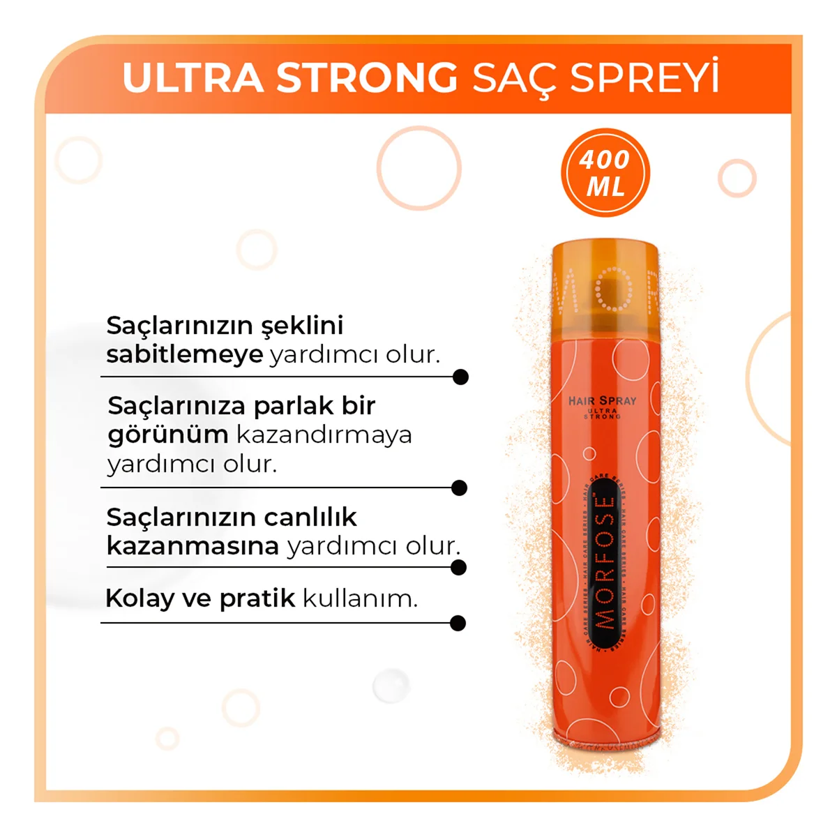 Ultra Saç Spreyi 400 ml görsel 2