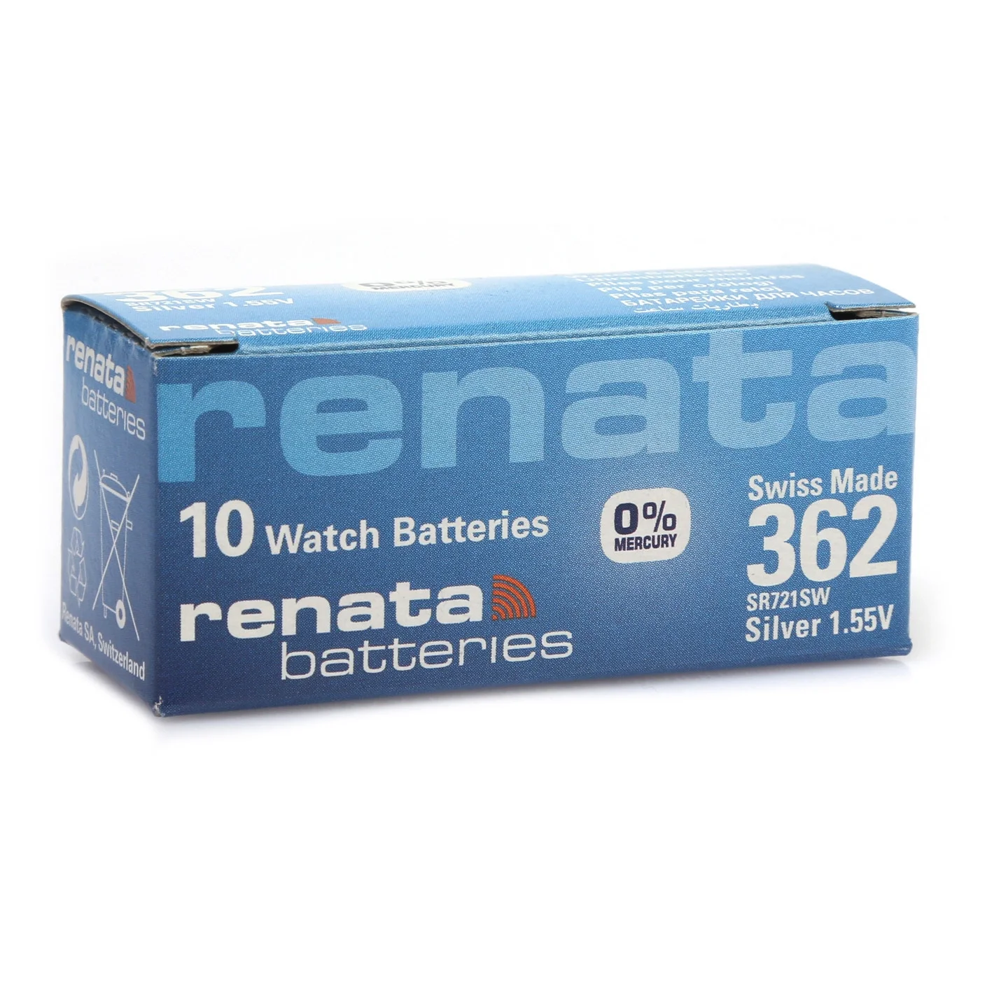 362 SR721SW 1.55V Alkalin Saat Pili 10 Adet