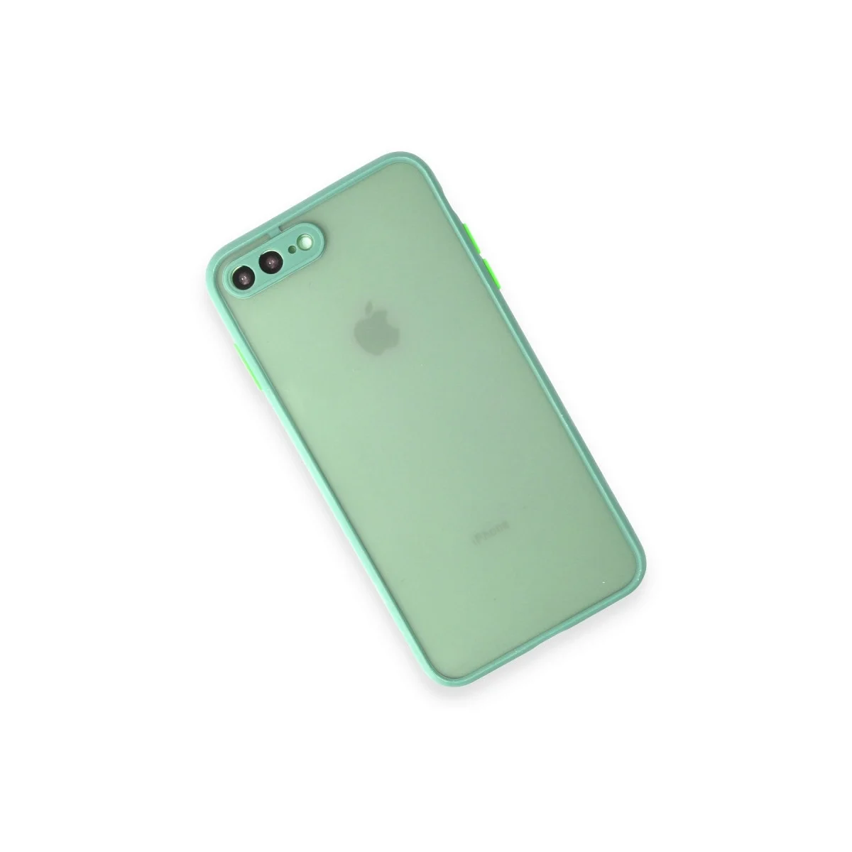 Apple İphone 7 Plus Kılıf Montreal Silikon Kapak - Turkuaz görsel 3