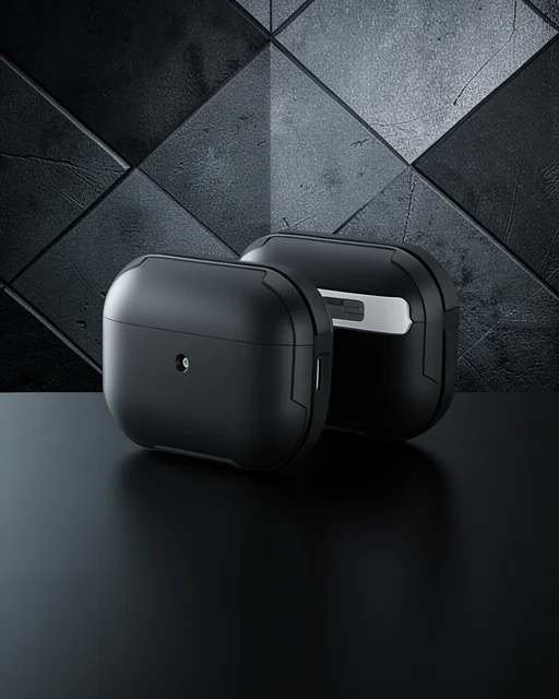 Apple Airpods 3 (3.nesil) Mo-a8 Armor Kılıf - Siyah